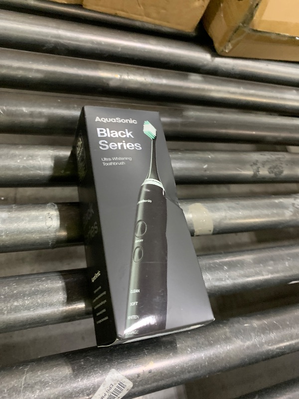 Photo 1 of Aquasonic Black Series Ultra Whitening Toothbrush – ADA Accepted Electric Toothbrush- 8 Brush Heads & Travel Case – 40,000 VPM Electric Motor & Wireless Charging - 4 Modes w Smart Timer