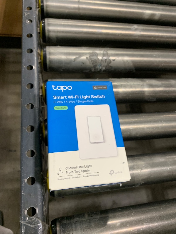 Photo 1 of TP-Link Tapo Smart Switch, Single-Pole/3-Way/4-Way, Matter Compatible, Energy Monitoring, Neutral Wire Required, Works with Alexa, Siri, Google Home, SmartThings, UL Certified, 2.4GHZ Wi-Fi, Tapo S515