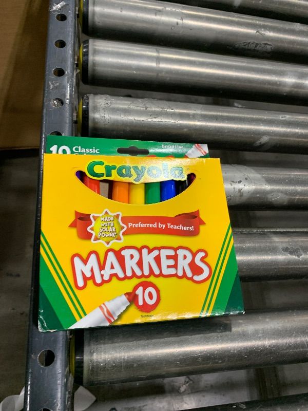 Photo 1 of Crayola Classic Broad Line Markers, 10 ct