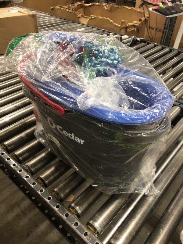 Photo 1 of O-Cedar RinseClean Spin Mop & Bucket System | Clean with Clean Water 