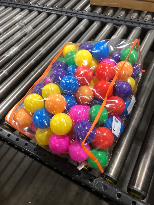 Photo 1 of Vanland Ball Pit Balls for Baby and Toddler Phthalate Free BPA Free Crush Proof Plastic - Multicolored Pit Balls in Reusable Play Toys for Kids with Storage Bag