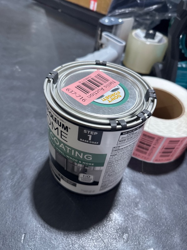 Photo 1 of Rust-Oleum 367597 Home Interior Floor Coating Kit, Matte Black 1 Quarts (Pack of 2)