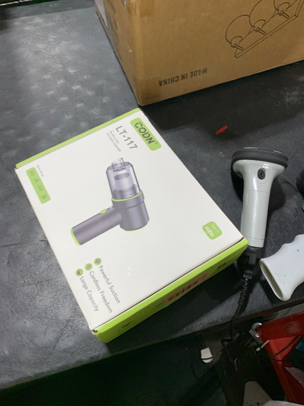 Photo 1 of CODN Handheld Car Vacuum Portable Cordless 12000PA, 2 in 1 Handheld Vacuum Cleaner and Air Duster with Multi-Nozzles and LED Light, Mini Hand Held Vacuum Rechargeable for Home, Car, Office, Pet Hair