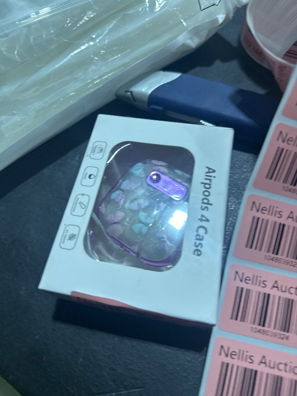Photo 1 of Polislime for Apple AirPod 4 Case Cover 2024 with Lock,Clear TPU Floral AirPod 4th Generation Cases for Women Girly, Air Pod Gen 4 Pro Case with Keychain & Cleaner Kit- Purple Butterfly