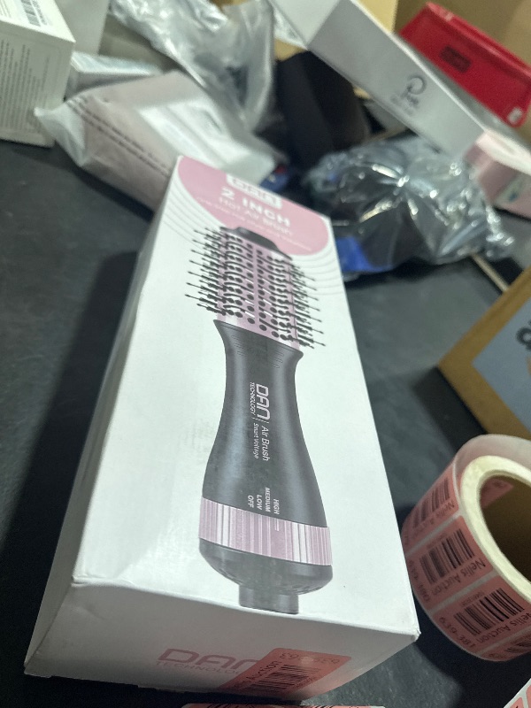 Photo 1 of DAN Dual Voltage Hair Dryer Brush, Auto Dual Voltage 110V-120V/220V-240V Travel Hair Dryer Brush,Small Hot Air Brush with Multifunctional Conversion Plug,4 in 1 Blow Dryer Brush and Styler Volumizer