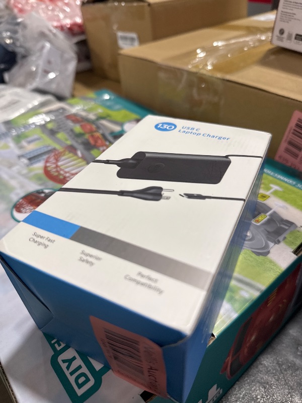 Photo 1 of 130W USB C Laptop Charger Type-C Power Adapter for Dell XPS 15 2-in-1 9575 XPS 17 9700 Precision 5530 5550 5750 3660 3551 Latitude 7410 7310 7210 9410 9510 5420 5520, 10FT Power Cord