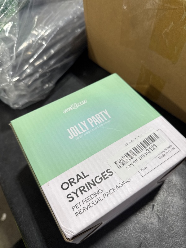 Photo 1 of JOLLY PARTY 100 Pack 1ml Syringes with Caps, 1cc Syringe Needleless, Small Oral Syringe with Tip Cap Individually Wrapped for Scientific Labs, Liquid Measuring, Pet Feeding, Oil & Glue Dispenser