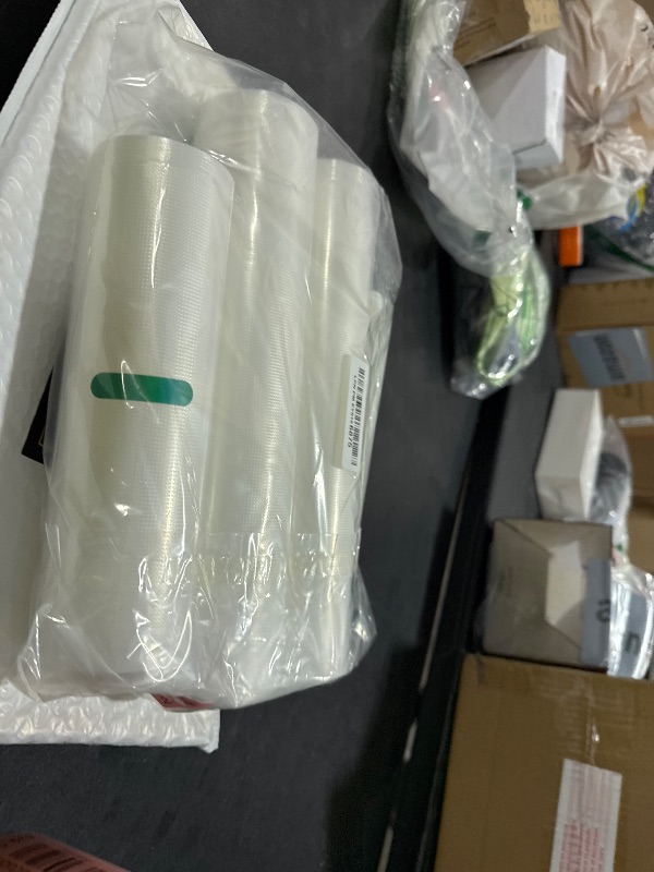 Photo 1 of INKBIRD 4 Rolls Vacuum Sealer Bags, 11" x 25' 2 Rolls & 8" x 25' 2 Rolls Vacuum Sealer Rolls for Food Saver, Sous Vide Bags Food Storage Freezer Sealer Bag for Cooking with BPA Free