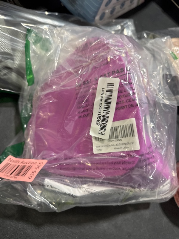 Photo 1 of RESTCLOUD Neck and Shoulder Relaxer, Cervical Traction Device for TMJ Pain Relief and Cervical Spine Alignment, Chiropractic Pillow, Neck Stretcher (Purple)
