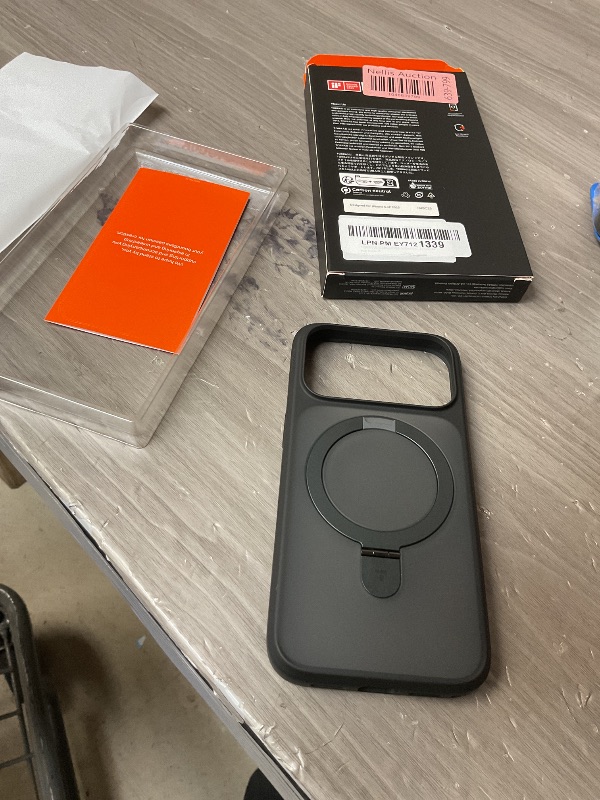 Photo 1 of TORRAS Q3 Silicone 360 Spin for iPhone 17 Pro Case with Stand, Fit for MagSafe, Magnetic Ring Kickstand with Camera Control, Liquid Silicone Rubber Soft Phone Case for iPhone 17 Pro 6.3'', BLACK 