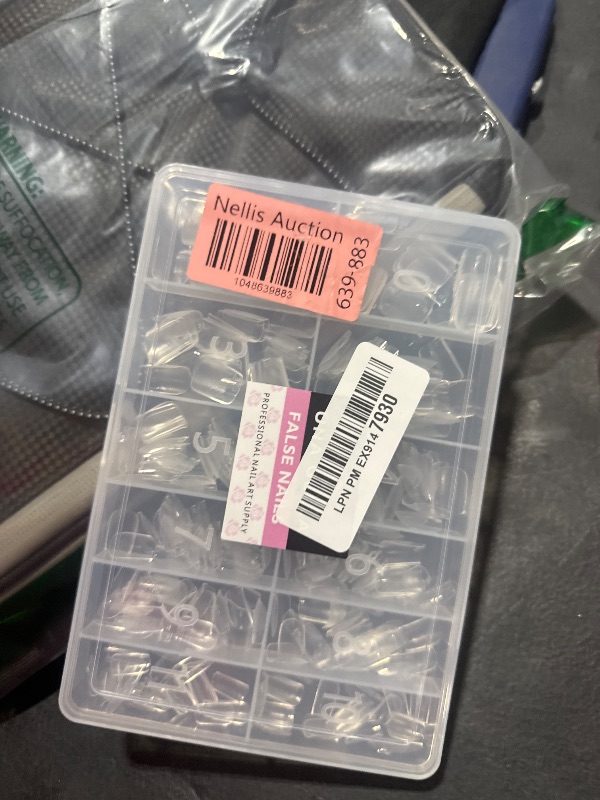 Photo 1 of UNA GELLA Extra Short Square Nail Tips XS 216pcs Pre-shape Extra Short Square Press on Nails Gel Tips Full Cover Acrylic Nails False Nails For DIY Salon 12 Sizes