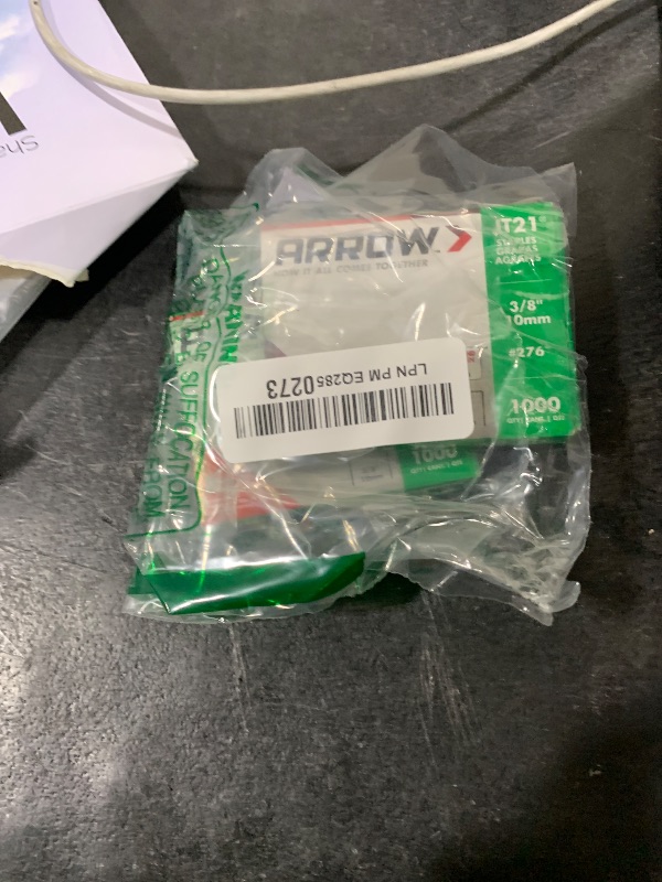 Photo 1 of 2-Pack Arrow Fastener Genuine JT21/T27 3/8-Inch Staples