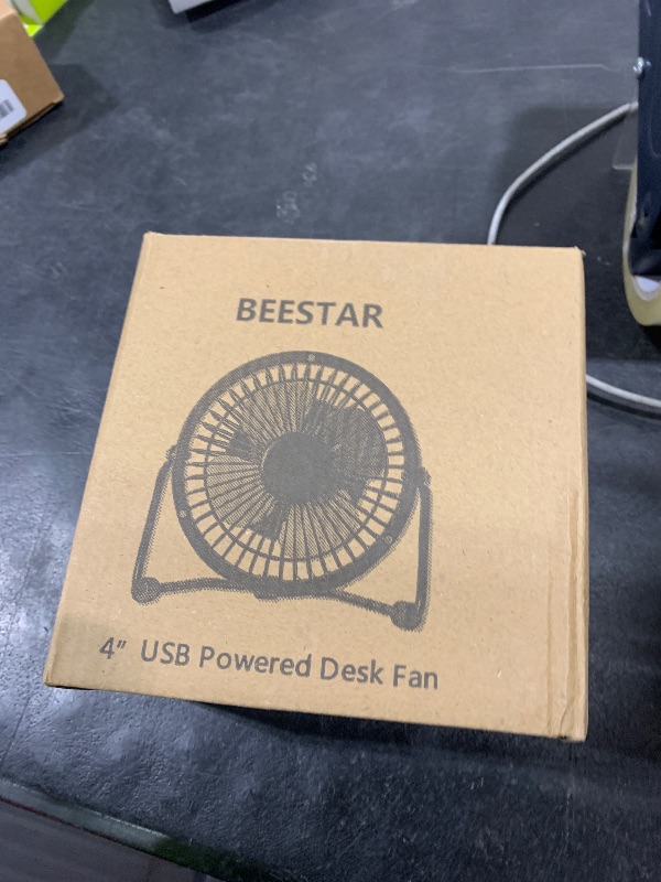 Photo 1 of BEESTAR 4 Inch Mini Fan with Metal Construction,Powerful USB Powered,360° Rotation desk Personal Cooling Usb fans small quiet for Home Office Bedroom