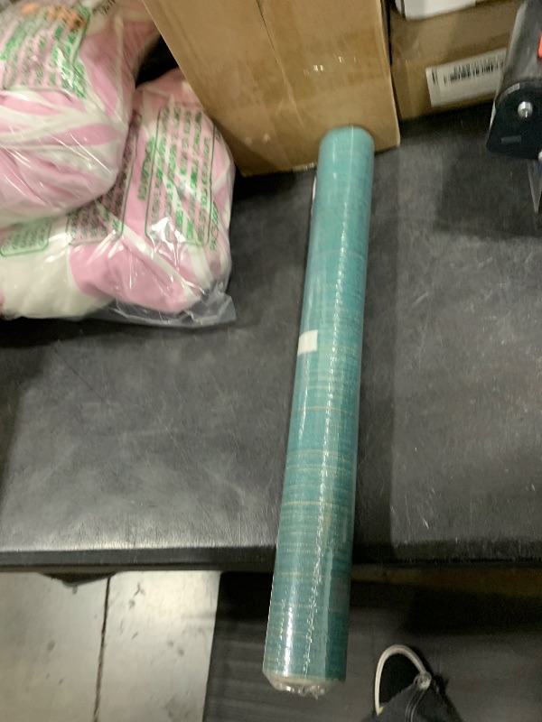 Photo 1 of Qianglive Teal Green Grasscloth Peel and Stick Wallpaper Texture Contact Paper 15.7"x120" Vintage Wallpaper Removable Waterproof Wall Paper for Room Walls Cabinets Furniture Drawers Desk