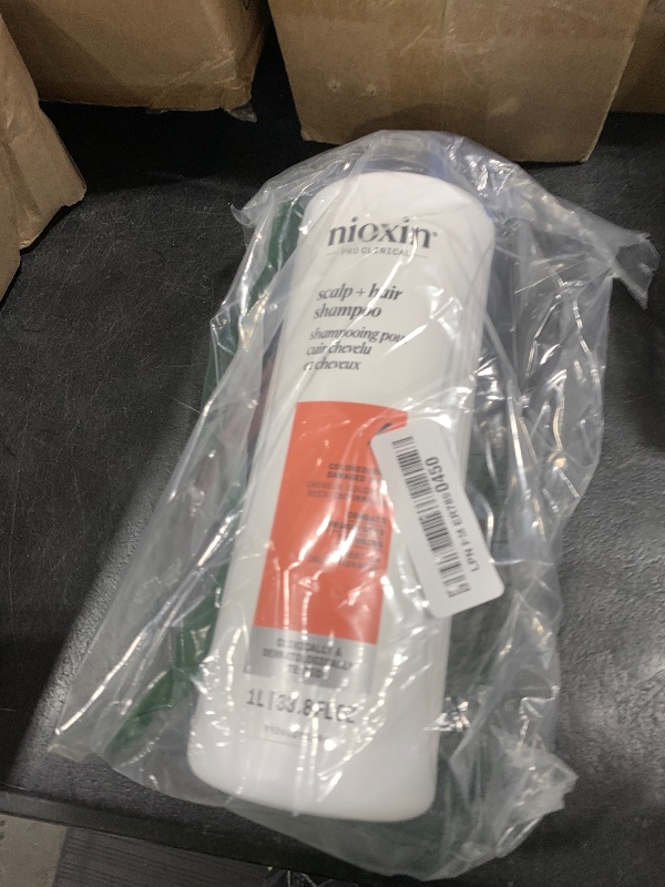 Photo 1 of Nioxin System 4 Scalp + Hair Shampoo | For Colored or Damaged Hair with Progressed Thinning| With Niacinamide and Biotin | 33.8 Fl oz.
