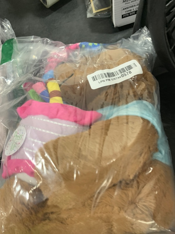Photo 1 of Adorable Happy Birthday Teddy Bear With Cake That Plays "Happy Birthday To You"