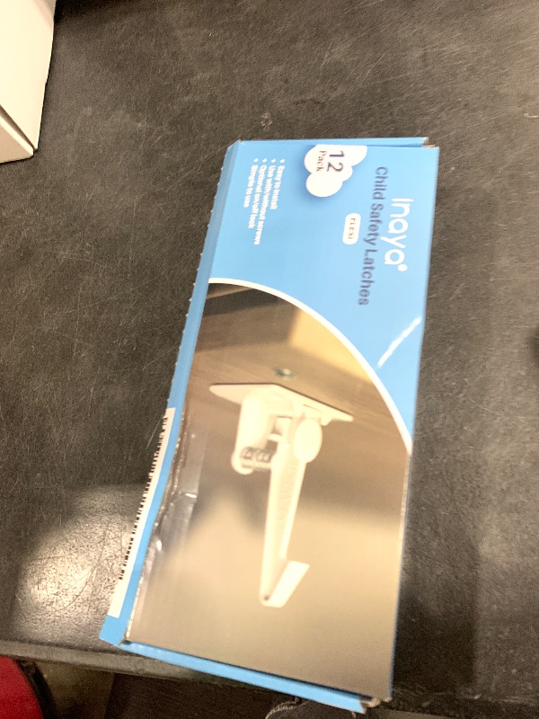 Photo 1 of Inaya Cabinet Locks Child Safety Latches - Baby Proofing Cabinets & Drawers Locks - Child Proof Your Home - No Drilling & No Tools Required! (12 Pack - Extended Length Version)