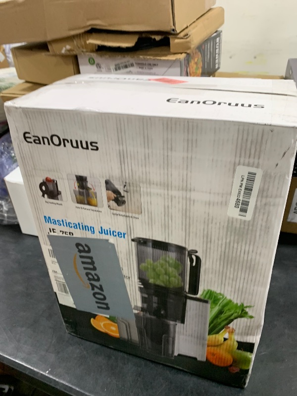Photo 1 of Cold Press Juicer, 5.3" Wide Feed Chute Juice Extractor Machine with 400W, High Juice Yield, Slow Masticating Juicer for Whole Vegetables & Fruits, Metallic Silver