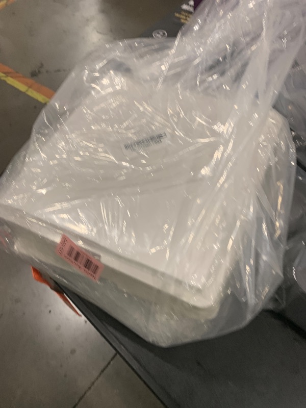 Photo 1 of JCD 10inch Large Transparent Cake Box,6 Pcs Clear Cake Boxes with Ribbon,10x10x9inch,Suitable for 8" or 9" cakes, Tall Cake Carrier for Display and Gift Packaging(Clear Lid, 10 * 10 * 9inch/6Pcs)