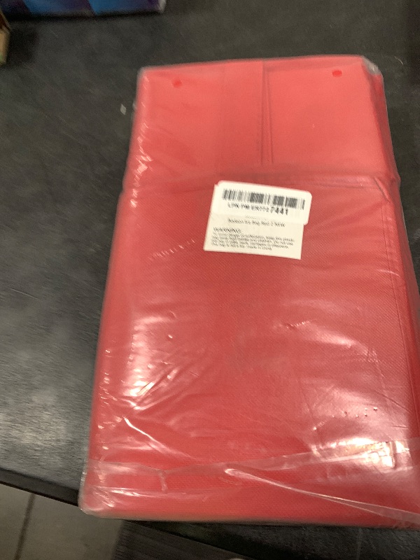 Photo 1 of Bodaon 2-Pack Insulated Reusable Grocery Bag with Zippered Top, X-Large Insulated Food/Pizza Delivery Bag, Frozen Foods Cold, Cooler Shopping Bags, Red