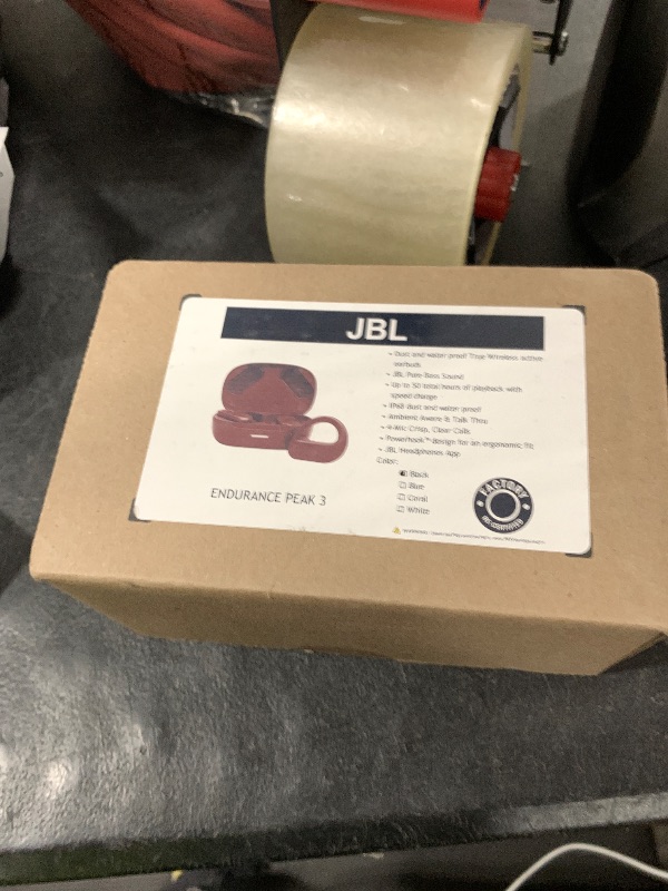 Photo 1 of JBL Endurance Peak 3 Dust and Waterproof True Wireless Active Earbuds - Black (Renewed)