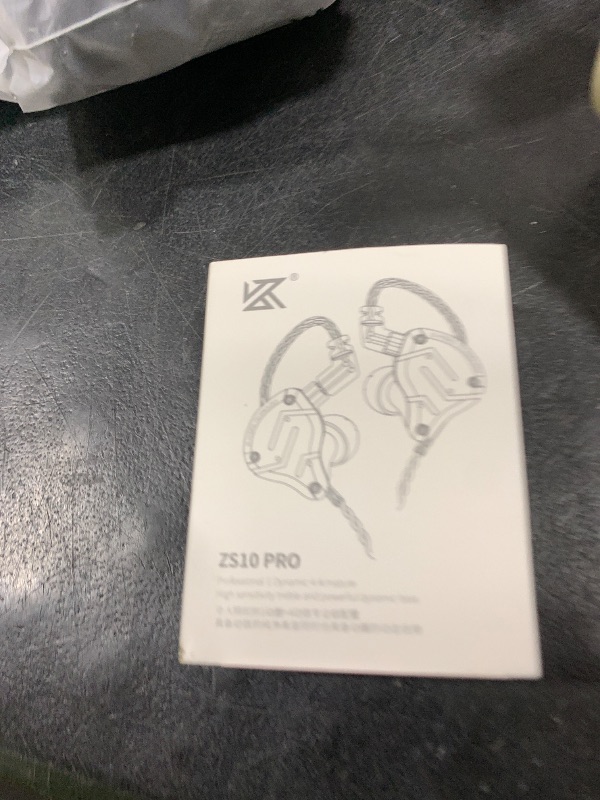 Photo 1 of Linsoul KZ ZS10 Pro, 4BA+1DD 5 Driver in Ear Monitor, HiFi Wired Earbuds, Gaming Earbuds, Hybrid IEM Earphones with Stainless Steel Faceplate, Detachable Cable for Musician(with Mic, Black)