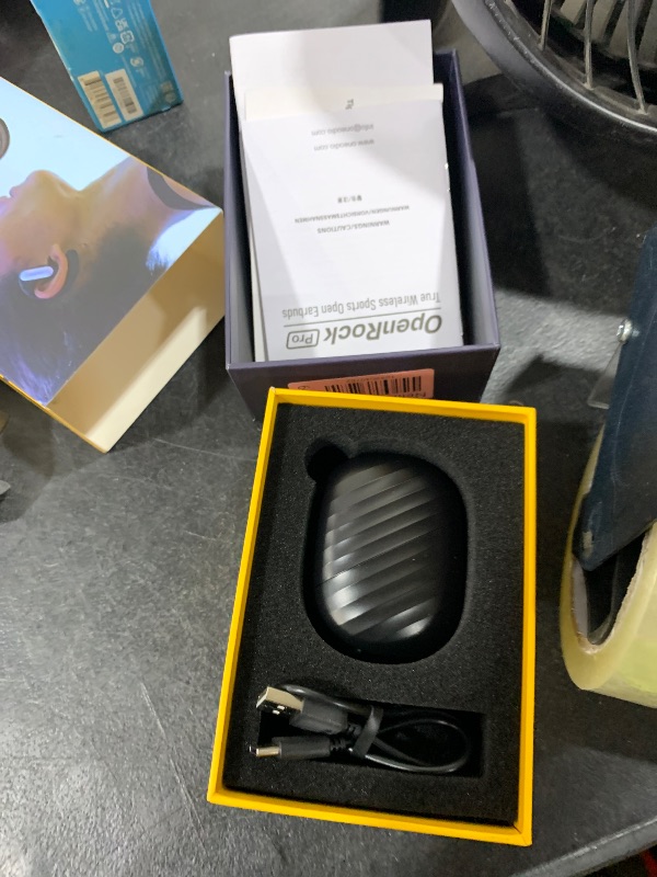 Photo 1 of OpenRock Pro Open Ear Headphones,Bluetooth 5.2 Wireless Earbuds,46 Hours Playtime with Charging Case, Extra Deep Bass,IPX5 Waterproof,for Sports,Gaming,Office,Running,Cycling,Driving,Hiking