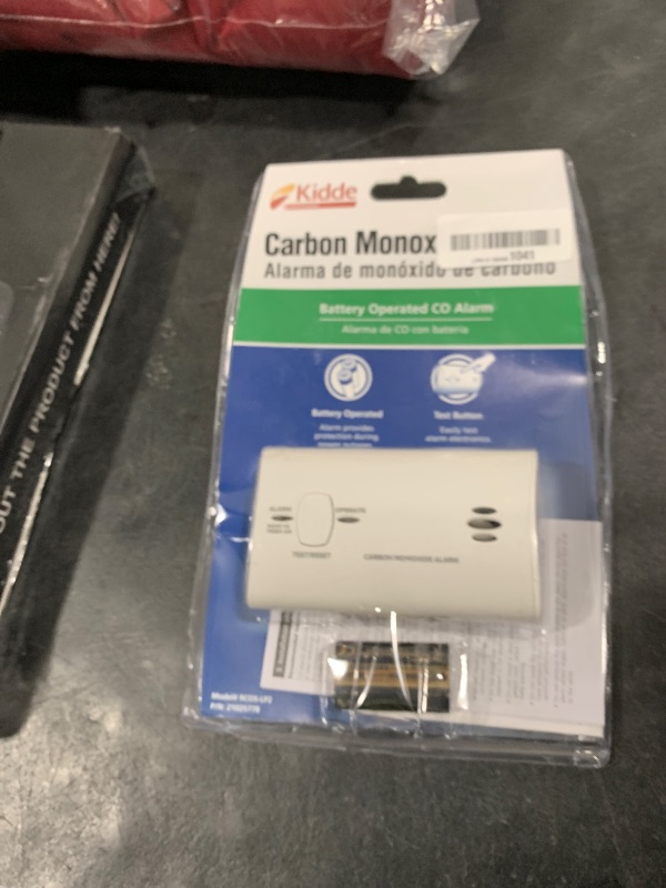 Photo 1 of Kidde Carbon Monoxide Detector, Battery Powered CO Alarm with LEDs, Test-Reset Button, Low Battery Indicator, Portable
