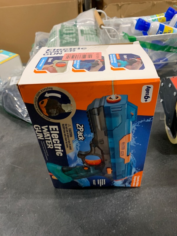 Photo 1 of 2 Pack Super Soaker Electric Water Guns - High Capacity, Long Range Up to 28-32ft, Powerful Rapid-Fire, Fully Automatic, Perfect for Kids and Adults, Ultimate Summer Outdoor Water Battle Fun