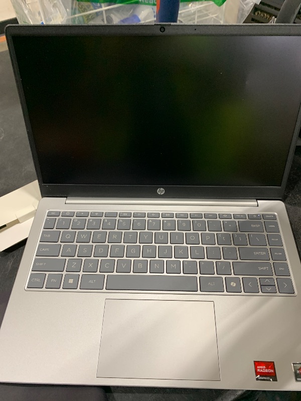 Photo 1 of HP 14 inch Laptop, HD Touchscreen Display, AMD Ryzen 5 7520U, 8 GB RAM, 512 GB SSD, AMD Radeon Graphics, Windows 11 Home, Natural Silver, 14-em0499nr