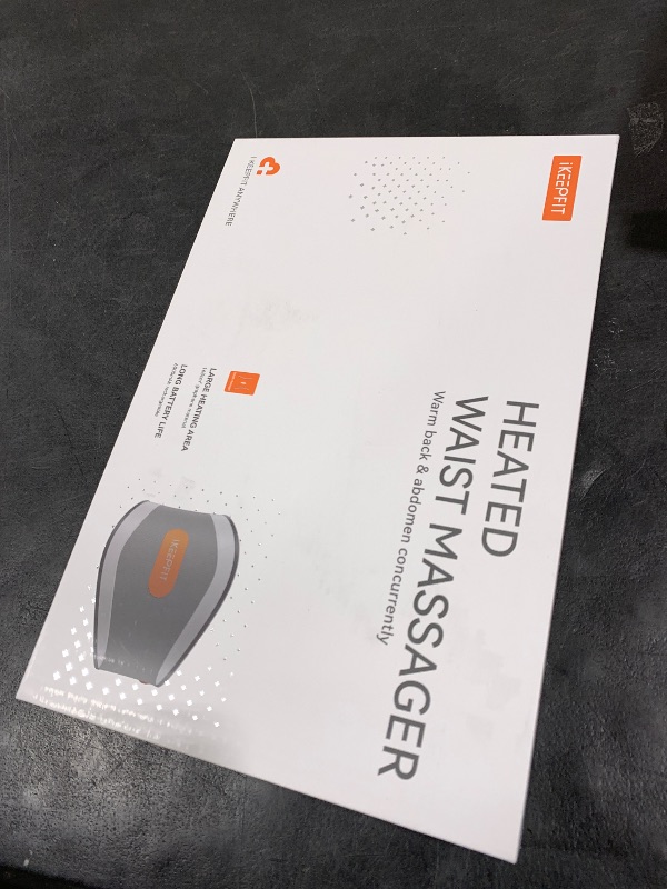 Photo 1 of IKEEPFIT Cordless Heating Pad for Back Pain Relief: Electric Heat Pad with Massager for Period Cramps, MAXwarm 2.0[2025 Upgraded], Extra Large 65", 6000mAh Battery, Gift for Women Men (Grey)