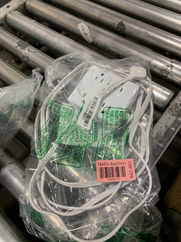 Photo 1 of 10Ft Extension Cord with Multiple Outlets, Flat Plug Surge Protector Power Strip 10 Ft Long Cord, 8 Outlets & 4 USB Ports (2 USB C), Desk Charging Station for Home Office, College Dorm Room Essentials