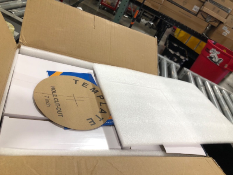 Photo 1 of Amico 12 Pack 8 Inch 5CCT Ultra-Thin LED Recessed Ceiling Light with Junction Box, 2700K/3000K/3500K/4000K/5000K Selectable, 18W Eqv 125W, Dimmable Canless Wafer Downlight, 1600LM High Brightness -ETL