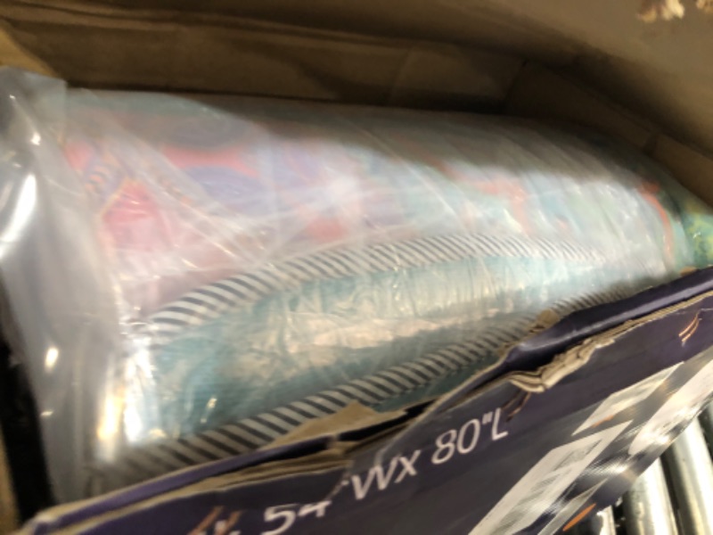Photo 1 of MAXYOYO Bohemian Retro Mattress Boho Floral Japanese Futon Mattress Tatami Floor Mat Foldable Portable Camping, Sleeping Pad, Lounger Couch Bed Full Size