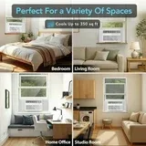 Photo 1 of Comfort Zone 8,000 BTU Window Mounted Air Conditioner with Remote Control, Wi-Fi
