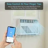 Photo 1 of Comfort Zone 8,000 BTU Window Mounted Air Conditioner with Remote Control, Wi-Fi
