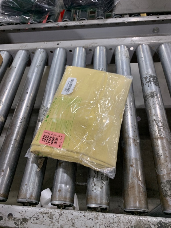 Photo 1 of NICETOWN Blackout Curtain Panels for Living Room - (Paler Yellow Color) 42x36 inch, 2 Panels Set, Room Darkening Blackout Drapes for Window
