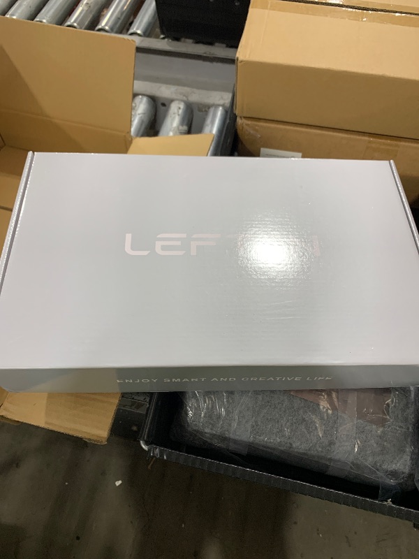 Photo 1 of Lefton Rotatable Bathroom Faucet with Temperature Display in Fahrenheit (Batteries-Free), 3 Water Modes, Brushed Nickel, BF2204-0