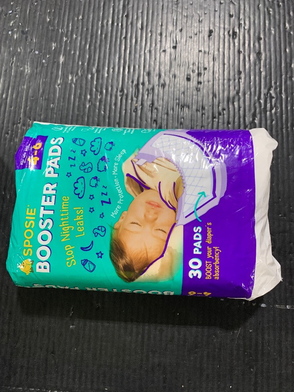 Photo 1 of Sposie Diaper Booster Pads, Size 4-6, 30 Count - Hypoallergenic, Dermatologist and Pediatrician Tested, Fragrance, Latex, Chemical and Cruelty-Free, Made in USA