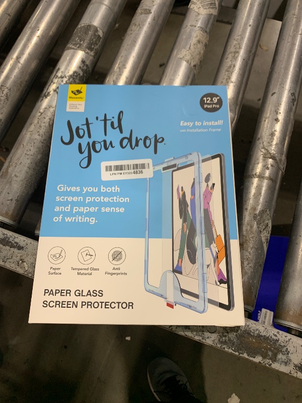 Photo 1 of Hocents. Paperfeel Glass Screen Protector Compatible with iPad Pro 12.9 6th / 5th / 4th / 3rd Generation (2022/2021 / 2020/2018), Auto-Alignment Tool, Tempered Glass, EZ Kit