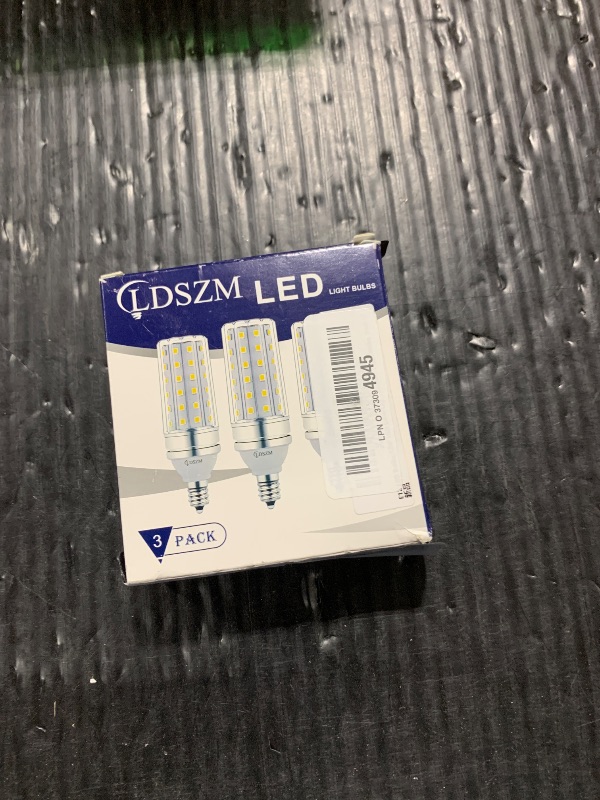 Photo 1 of E12 LED Bulbs,12W LED Corn Light Bulb, E12 LED Bulb 100W Equivalent 1200 Lumen 3000K Warm White, Non-Dimmable LED Candelabra Light Bulbs, E12 Candelabra Base Chandelier Light Bulbs, Pack of 3