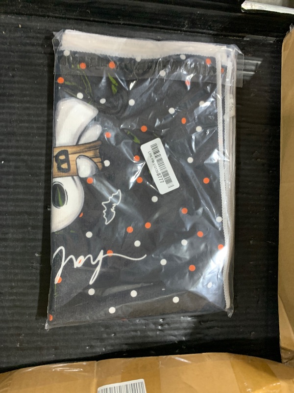 Photo 1 of Artoid Mode Black Cat Pumpkin Ghost Halloween Kitchen Towels Dish Towels, 18x26 Inch Bats Jack-O'-Lantern Decoration Hand Towels Set of 2