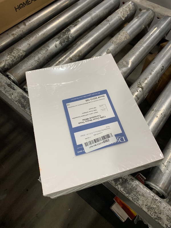 Photo 1 of Extra Heavy Duty 130lb Cover Cardstock - Bright White - 350gsm 17pt Thick Paper for Inkjet & Laser Printers - 8-1/2" x 11" - 100 Pack