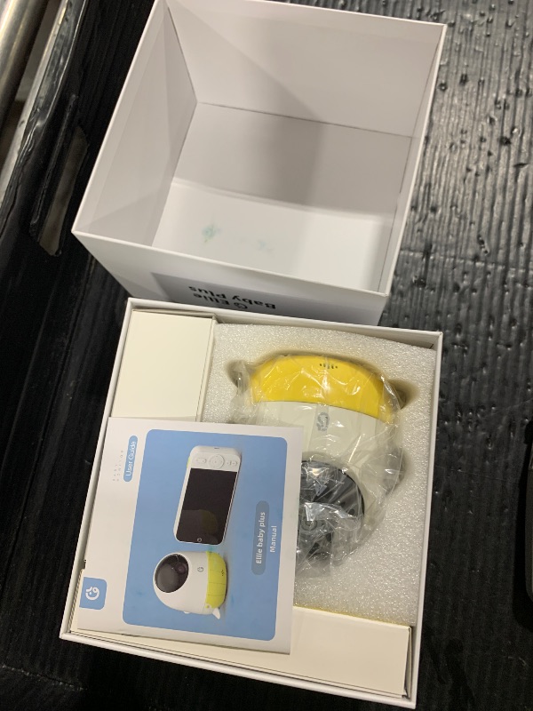 Photo 1 of Ellie Baby Plus: 5" Monitor with 2.5K FHD Camera, Face Cover Alert,Crying & Breathing Detect, Night Vision, 2-Way Audio, Pan-Tilt-Zoom, Crib & Wall Mount All Inside,No WiFi, No Subscription, with APP
