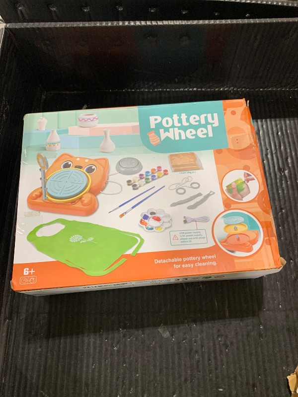 Photo 1 of Aujazyble Pottery Wheel for Kids - Complete Pottery Painting Kit Art Supplies Arts and Crafts for Girls Boy Kids Toy, Birthday Halloween Christmas Gift for Kids Ages 6 7 8 9 10 11 12+, (Dog)