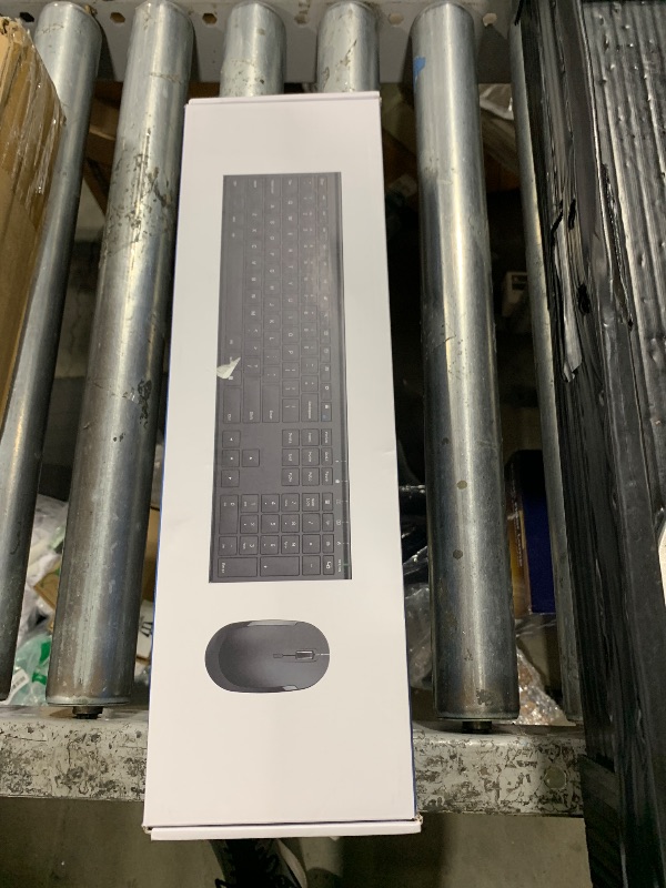 Photo 1 of PARTS ONLY -----------------------------------------Wireless Keyboard and Mouse, Vssoplor 2.4GHz Rechargeable Compact Quiet Full-Size Keyboard and Mouse Combo with Nano USB Receiver for Windows, Laptop, PC, Notebook-Blackish Green