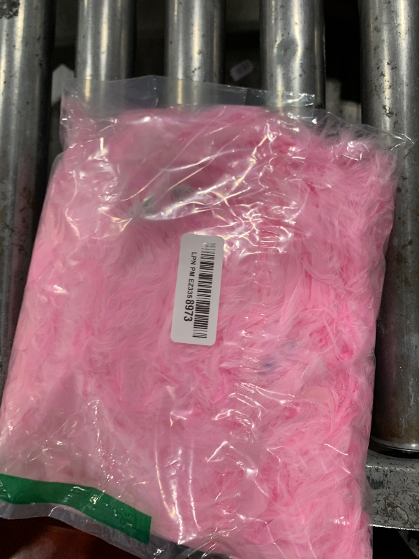 Photo 1 of 2 Yards 100g Turkey Chandelle Feather Boa for DIY Craft,Party Dancing Dress Up, Halloween Decoration-Light Pink