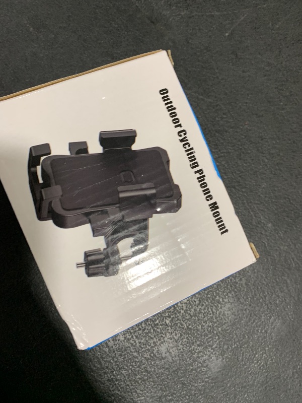 Photo 1 of amzluv Bike Phone Holder Mount, Secure Handlebar Phone Mount Holder for Bike and Motorcycle, Suitable for iPhone and 4.5-6.8" Smartphones, Black