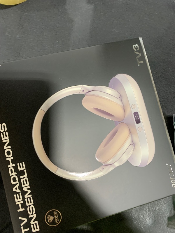 Photo 1 of Wireless Headphones for TV, 2.4GHz TV Headphones Wireless for Seniors with Transmitter Charging Base, Support Optical,AUX,RCA and USB, High Volume No Audio Delay, Plug and Play, 65hr Playtime