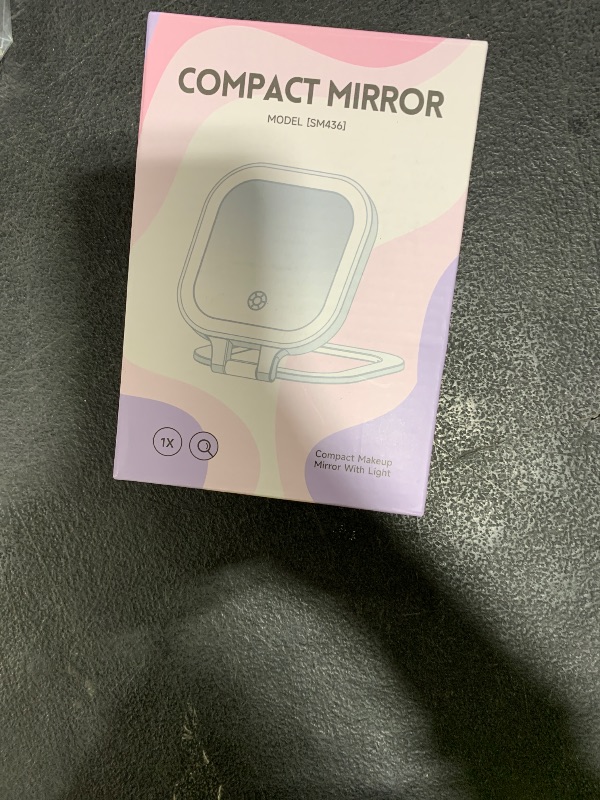 Photo 1 of FUNTOUCH Travel Magnifying Mirror with Light, 20X/1X/ Magnifying Makeup Mirror Set, 3 Light Settings & Adjustable Brightness,Rechargeable Folding Compact Double Sides Mirror for Home & Travel, White